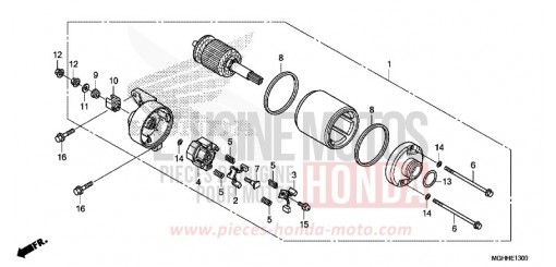 STARTING MOTOR VFR1200XDH de 2017